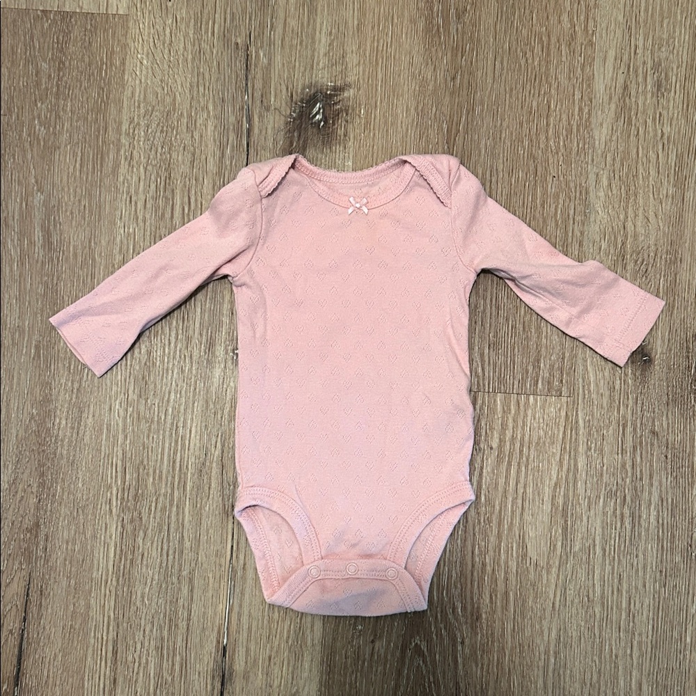 Carter's Soft Pink Long Sleeve Bodysuit